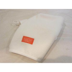 YOULERTEX white terry cloth twist hair turban NEW